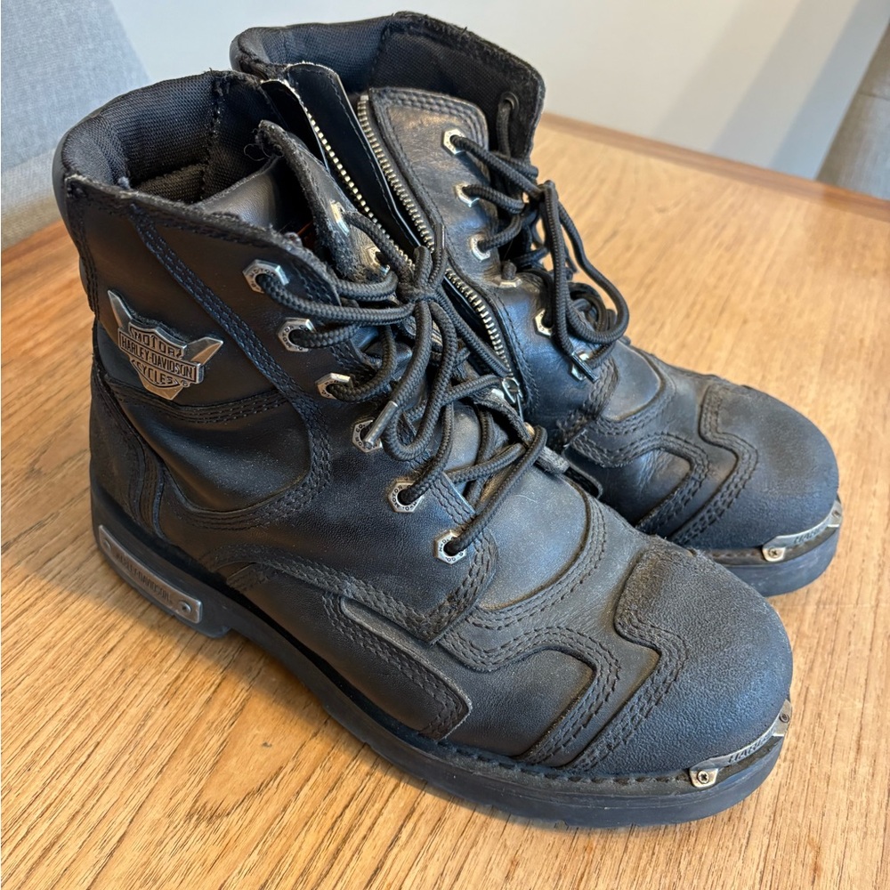 Harley-Davidson Rugged Black Leather Boots